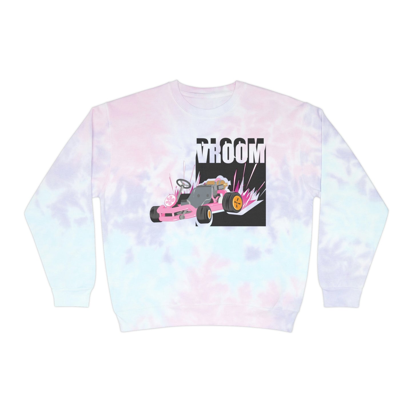 Vroom Bloom Unisex Tie-Dye Sweatshirt