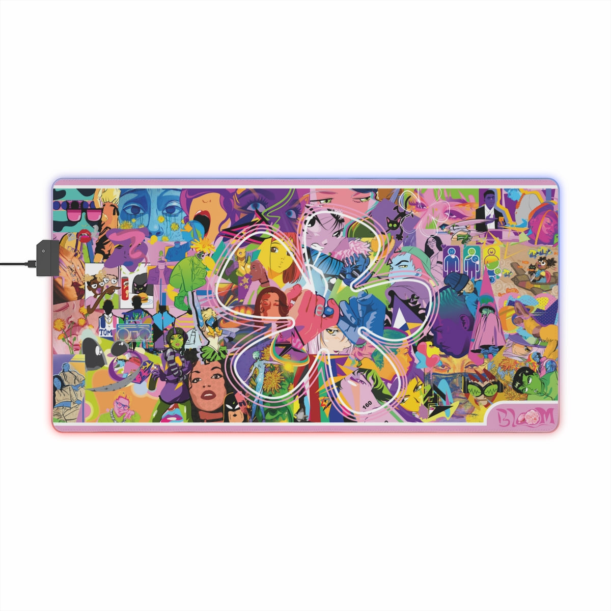 "6 Year Bloom" LED Gaming Mouse Pad
