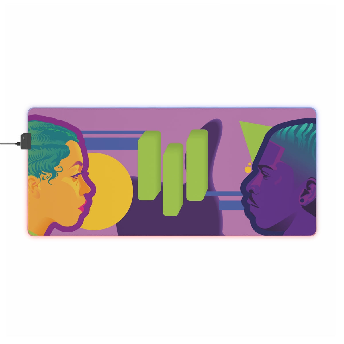 "Wavy" LED Gaming Mouse Pad