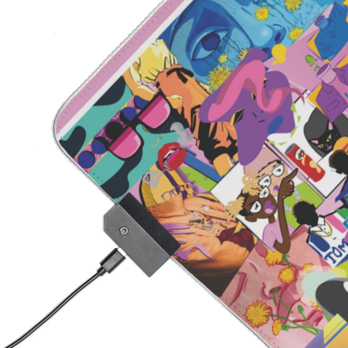 "6 Year Bloom" LED Gaming Mouse Pad