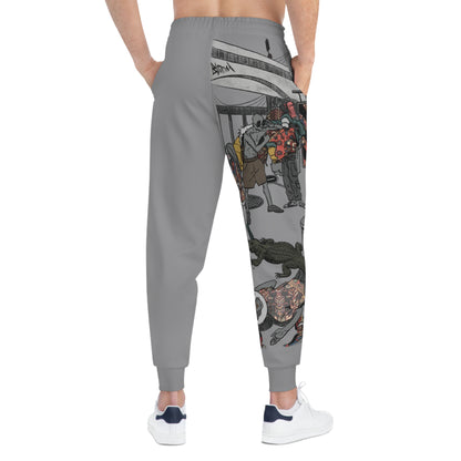 AQSLE Right Leg Print - Unisex Athletic Joggers