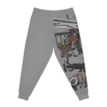 AQSLE Right Leg Print - Unisex Athletic Joggers