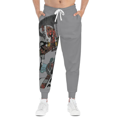 AQSLE Right Leg Print - Unisex Athletic Joggers