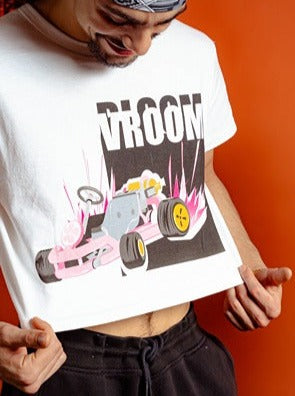 Vroom Bloom Cropped Tee