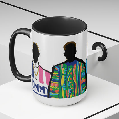 "Runway" Two-Tone Coffee Mugs, 15oz