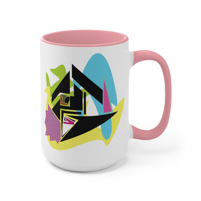 Dream's Ability x Piranha Mama Two-Tone Coffee Mugs, 15oz