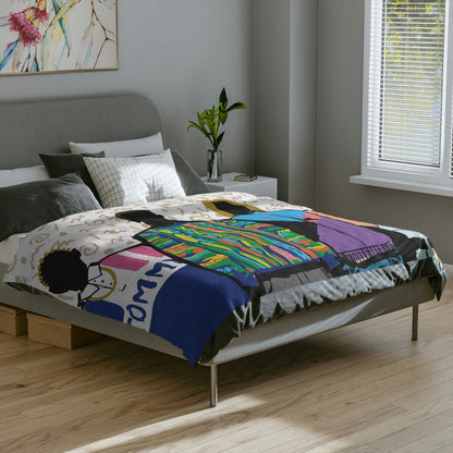 "Runway" Velveteen Minky Blanket