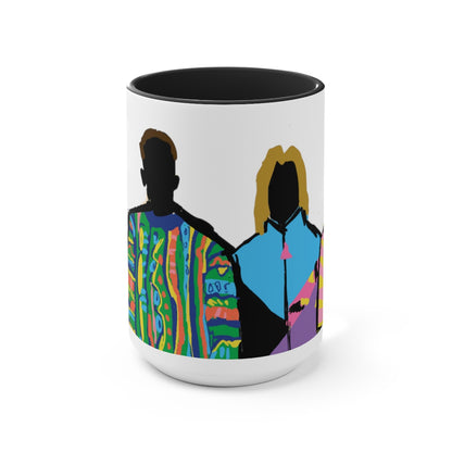 "Runway" Two-Tone Coffee Mugs, 15oz