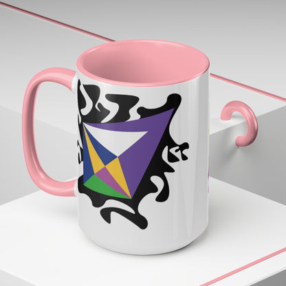 Dream's Ability x Piranha Mama Two-Tone Coffee Mugs, 15oz