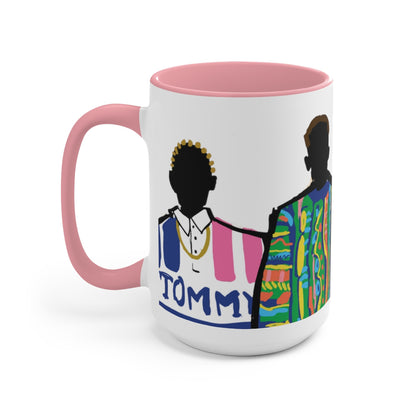 "Runway" Two-Tone Coffee Mugs, 15oz