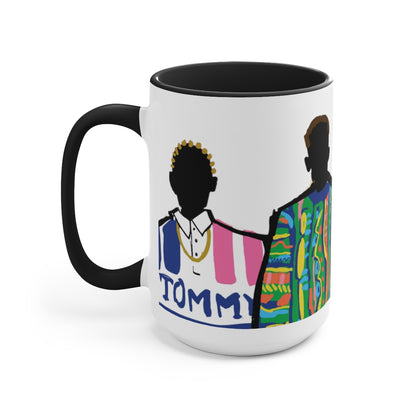 "Runway" Two-Tone Coffee Mugs, 15oz