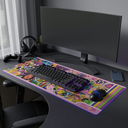 "6 Year Bloom"  LED Gaming Mouse Pad