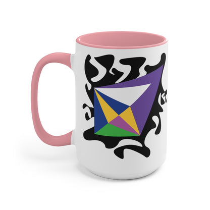 Dream's Ability x Piranha Mama Two-Tone Coffee Mugs, 15oz